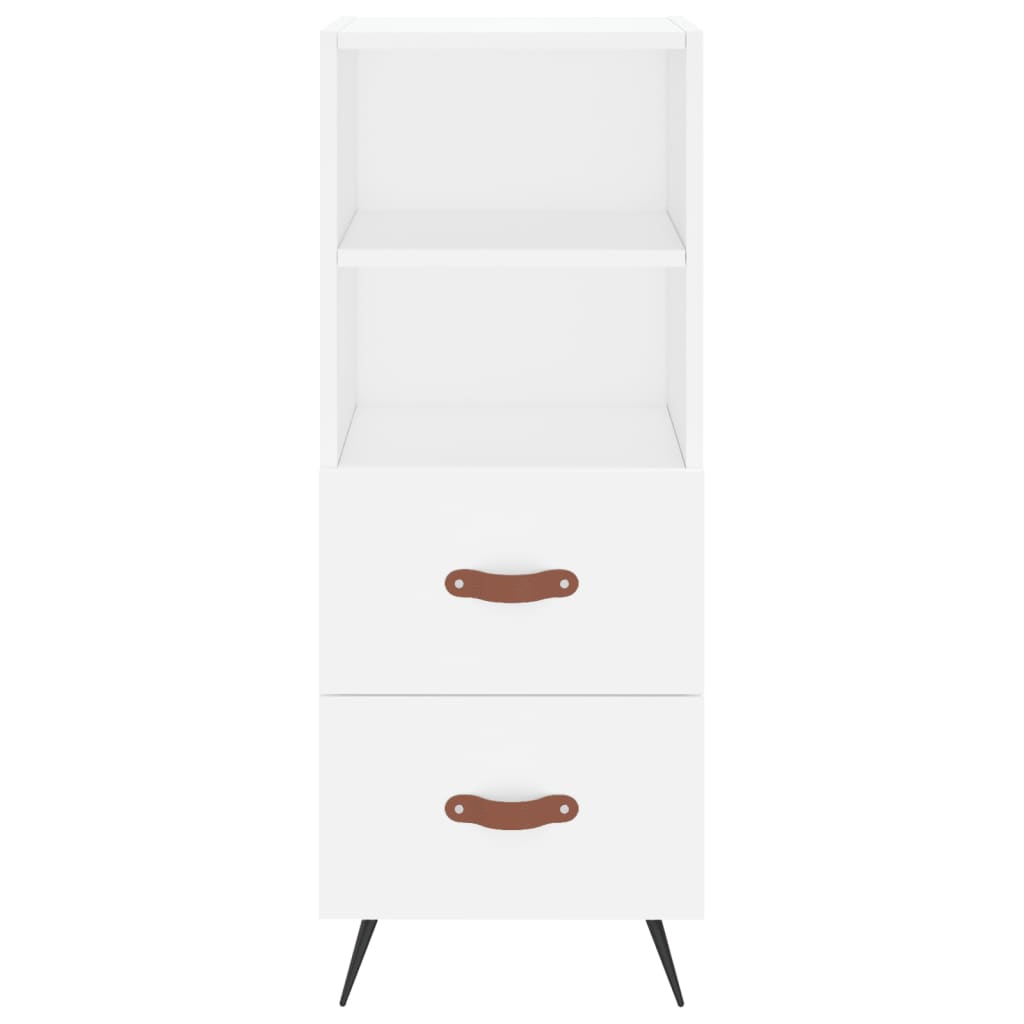 Hoge Kast 34,5X34X180 Cm Bewerkt Hout Wit