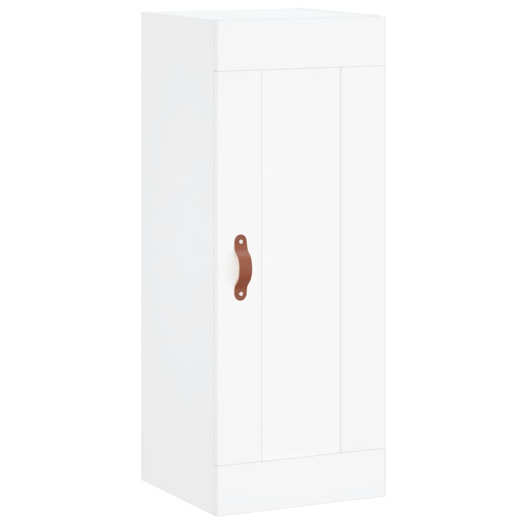 Hoge Kast 34,5X34X180 Cm Bewerkt Hout Wit