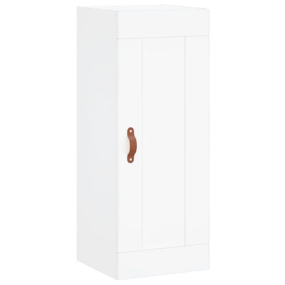 Hoge Kast 34,5X34X180 Cm Bewerkt Hout Wit
