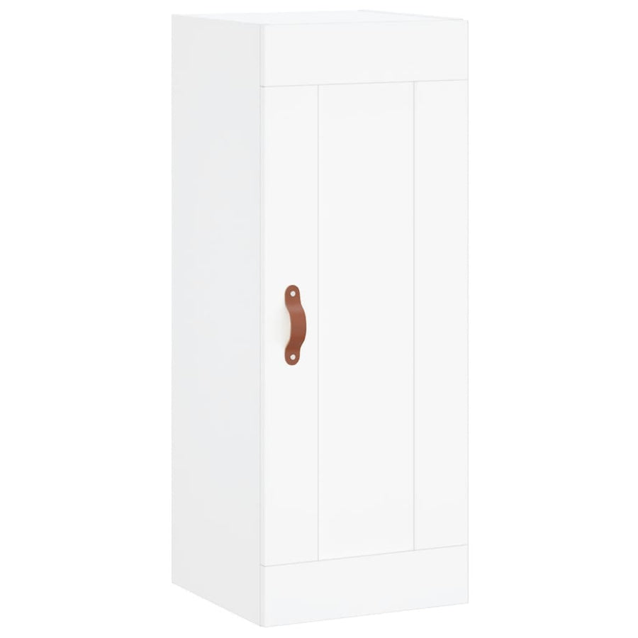 Hoge Kast 34,5X34X180 Cm Bewerkt Hout Wit