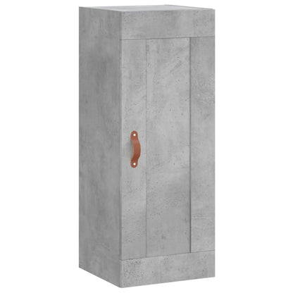 Hoge Kast 34,5X34X180 Cm Bewerkt Hout Betongrijs