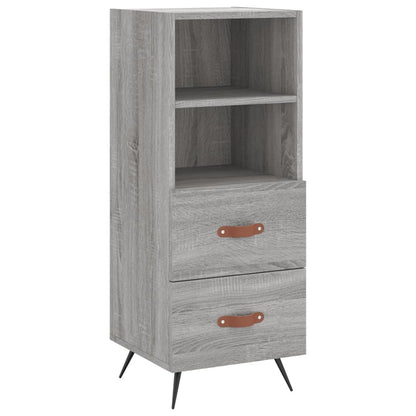 Hoge Kast 34,5X34X180 Cm Bewerkt Hout Grijs Sonoma Eikenkleurig