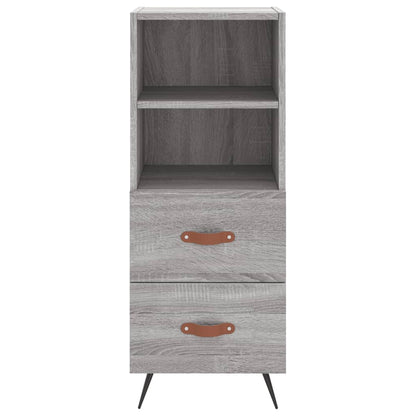 Hoge Kast 34,5X34X180 Cm Bewerkt Hout Grijs Sonoma Eikenkleurig