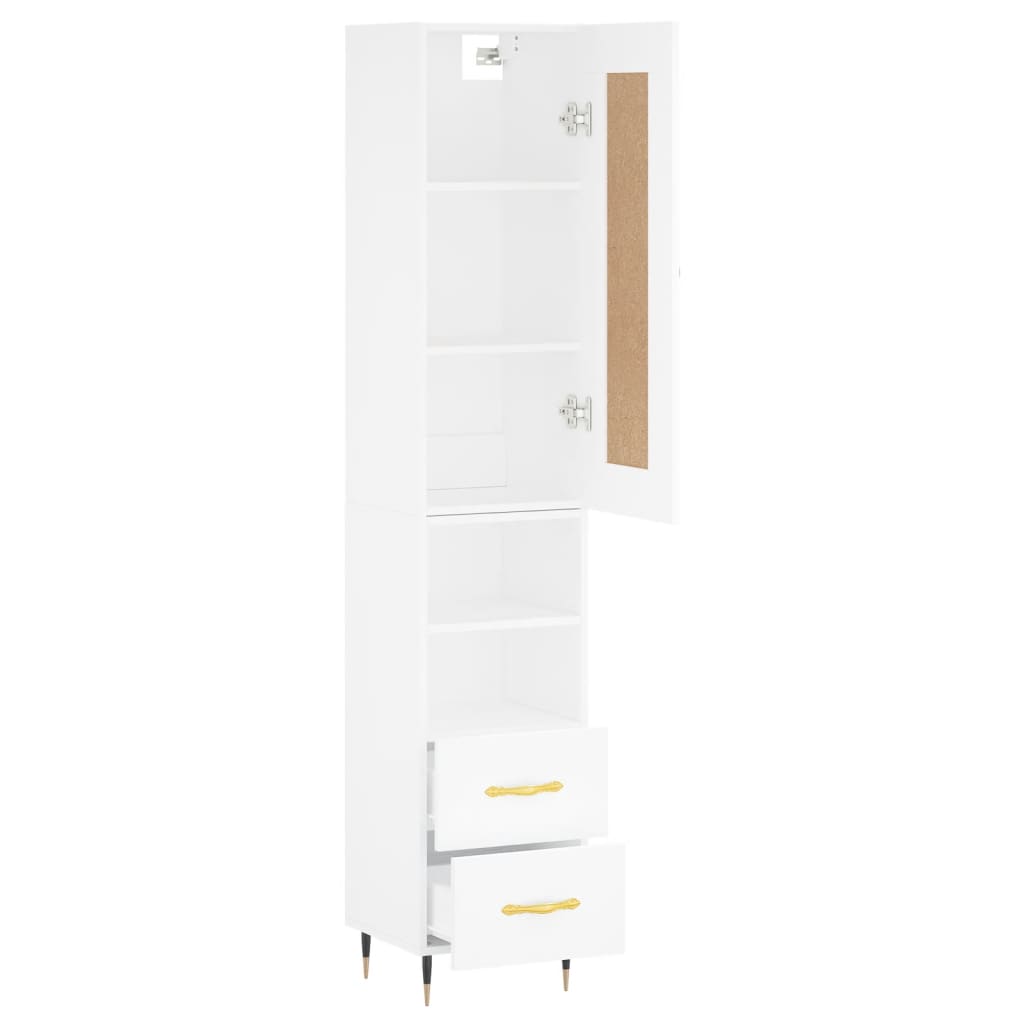 Hoge Kast 34,5X34X180 Cm Bewerkt Hout 1