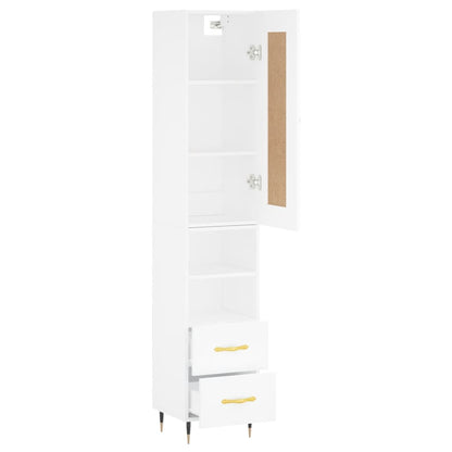 Hoge Kast 34,5X34X180 Cm Bewerkt Hout 1