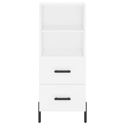 Hoge Kast 34,5X34X180 Cm Bewerkt Hout Wit
