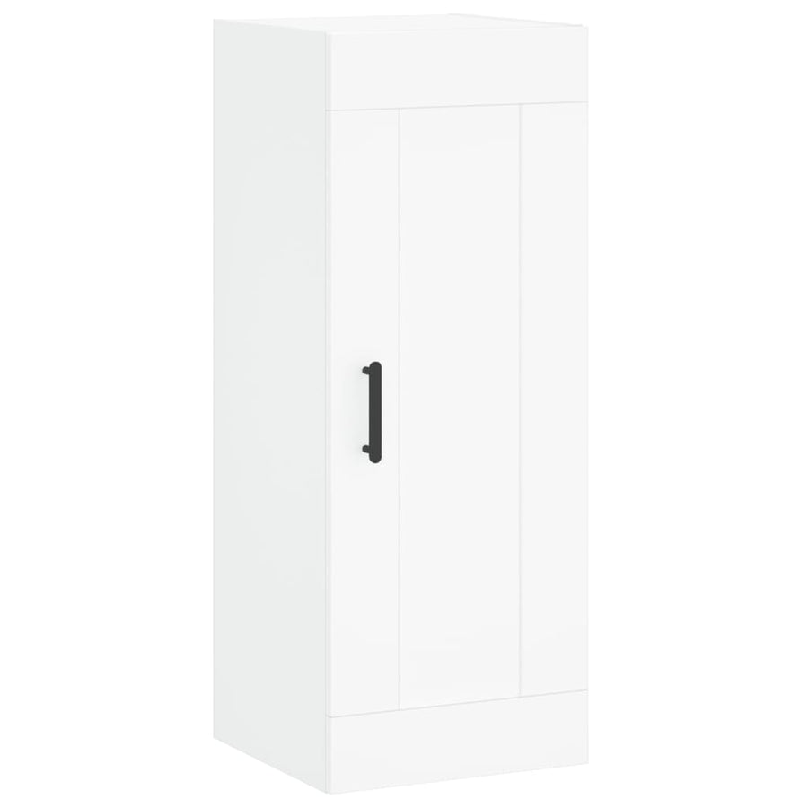 Hoge Kast 34,5X34X180 Cm Bewerkt Hout Wit