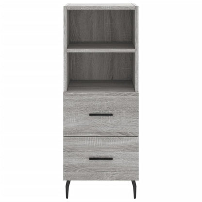 Hoge Kast 34,5X34X180 Cm Bewerkt Hout Grijs Sonoma Eikenkleurig