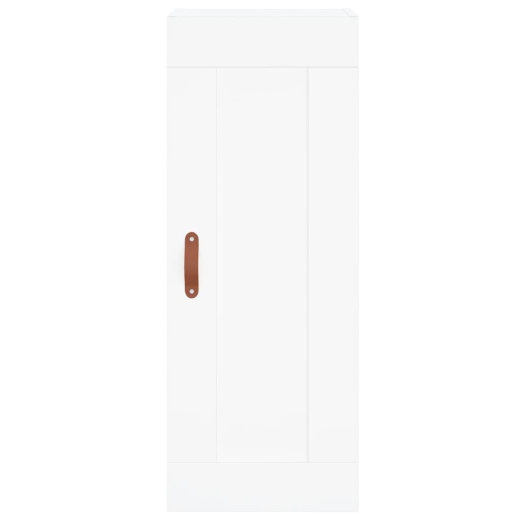 Hoge Kast 34,5X34X180 Cm Bewerkt Hout Wit