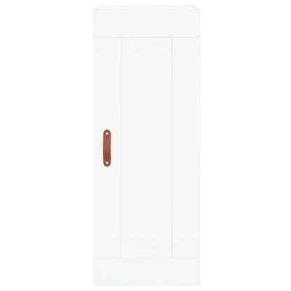 Hoge Kast 34,5X34X180 Cm Bewerkt Hout Wit