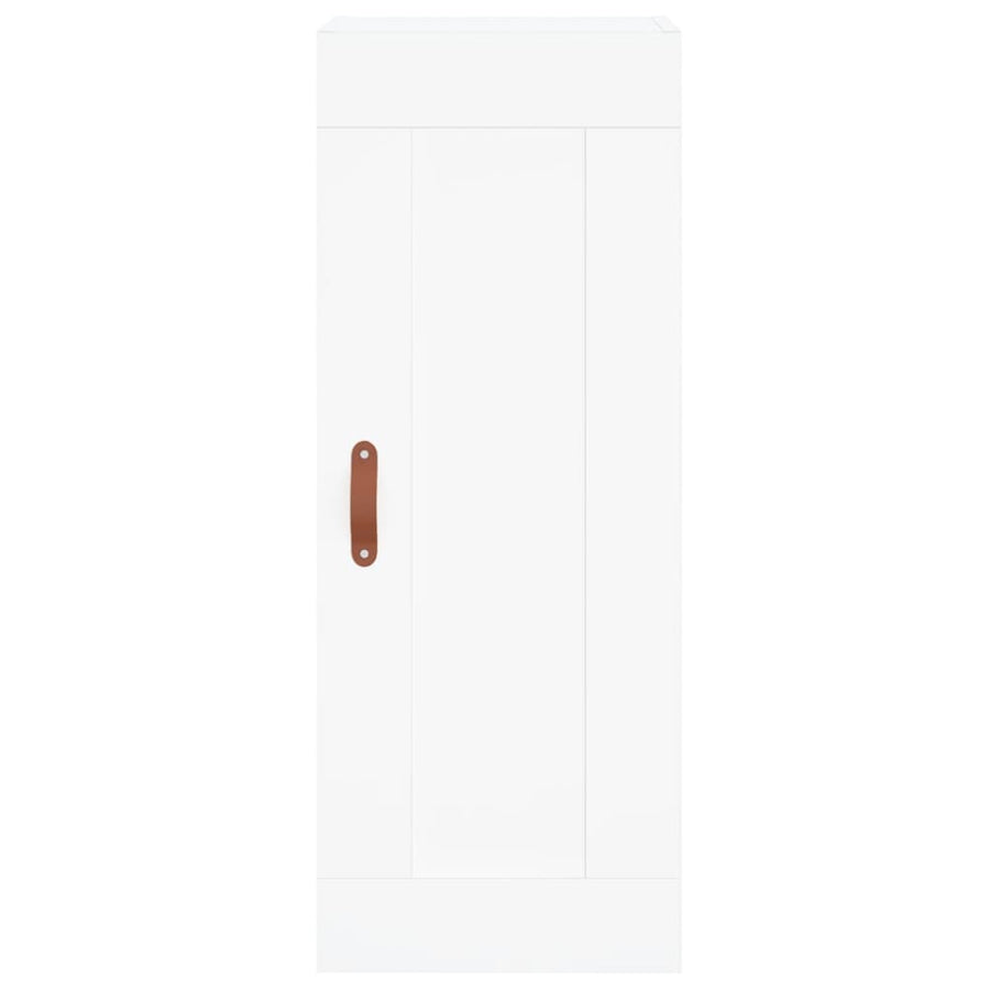 Hoge Kast 34,5X34X180 Cm Bewerkt Hout Wit