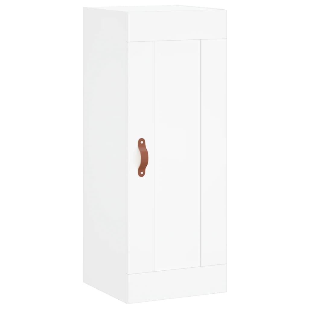 Hoge Kast 34,5X34X180 Cm Bewerkt Hout Wit