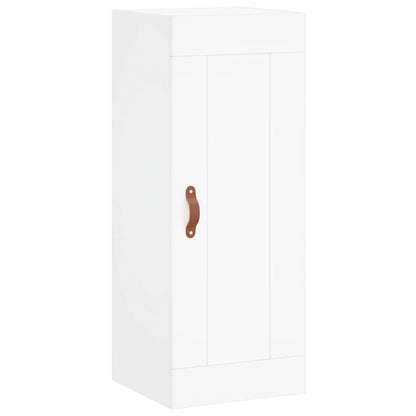 Hoge Kast 34,5X34X180 Cm Bewerkt Hout Wit