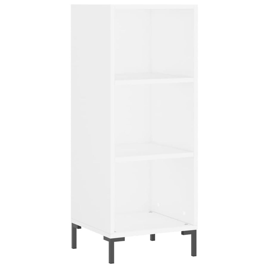 Hoge Kast 34,5X34X180 Cm Bewerkt Hout Wit