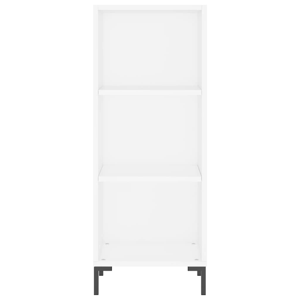 Hoge Kast 34,5X34X180 Cm Bewerkt Hout Wit