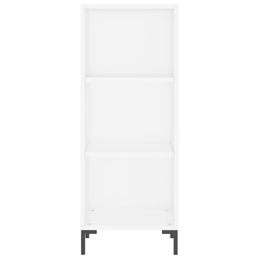 Hoge Kast 34,5X34X180 Cm Bewerkt Hout Wit