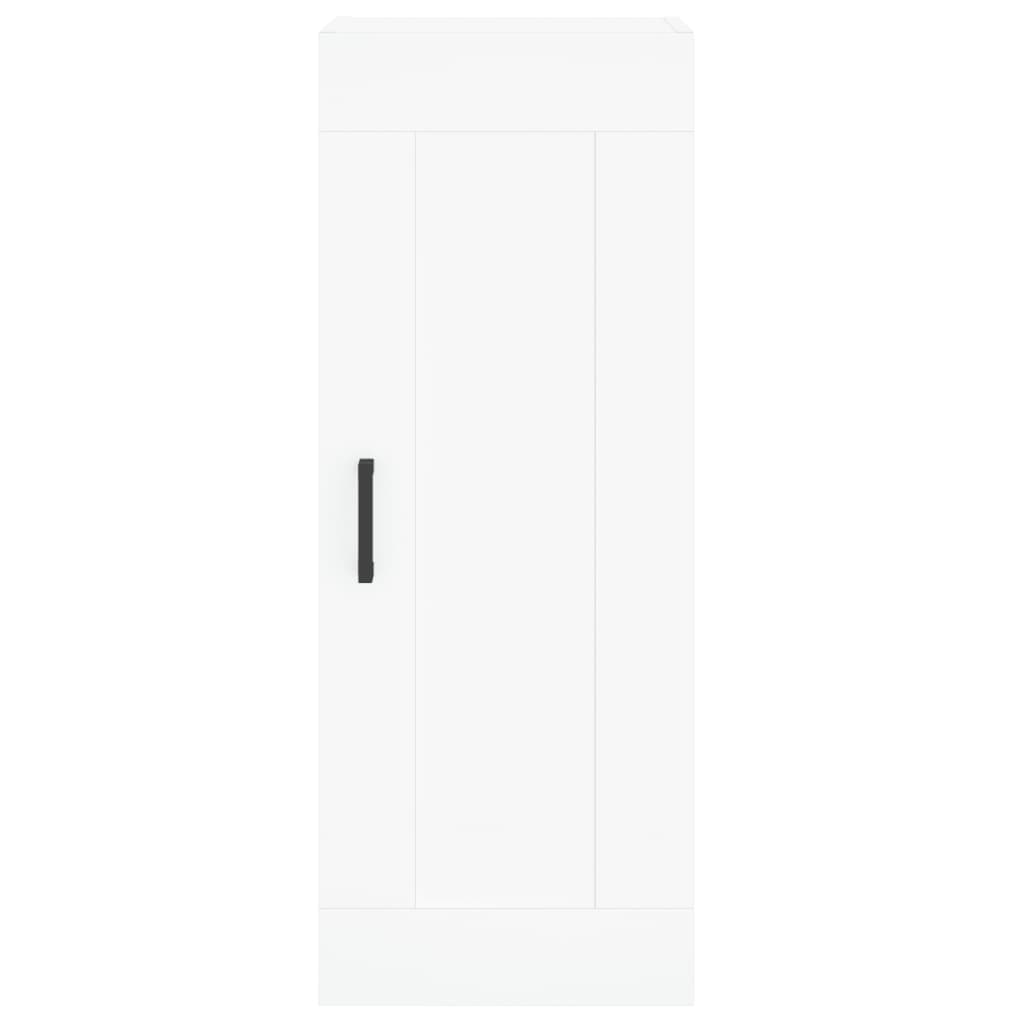 Hoge Kast 34,5X34X180 Cm Bewerkt Hout Wit