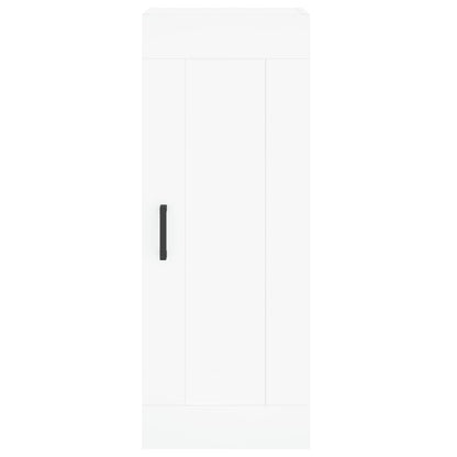 Hoge Kast 34,5X34X180 Cm Bewerkt Hout Wit