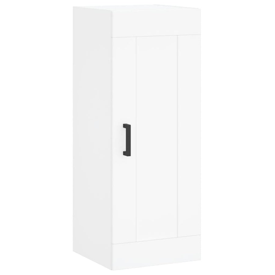 Hoge Kast 34,5X34X180 Cm Bewerkt Hout Wit