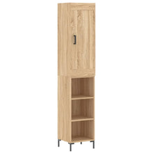 Hoge Kast 34,5X34X180 Cm Bewerkt Hout Sonoma Eikenkleurig