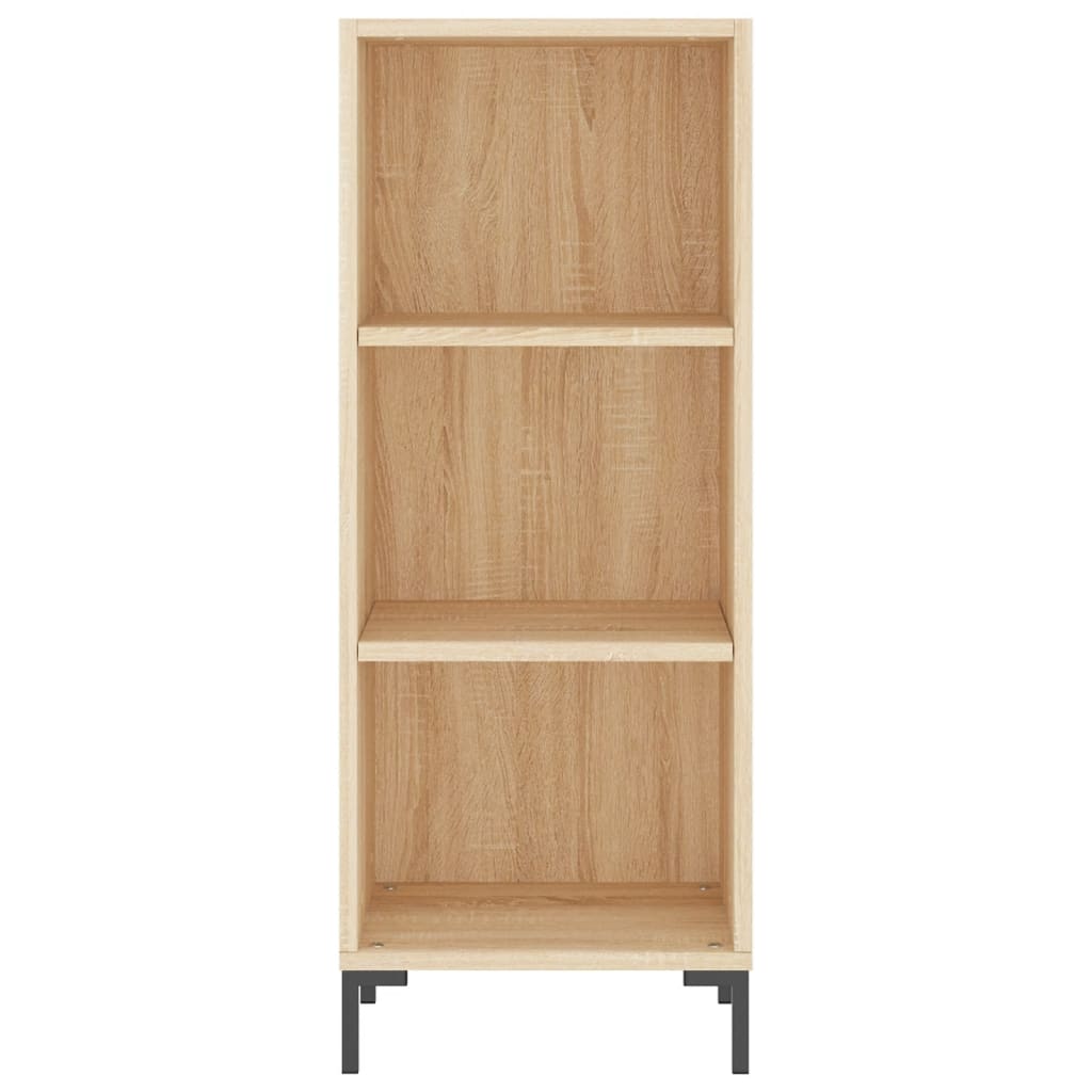 Hoge Kast 34,5X34X180 Cm Bewerkt Hout Sonoma Eikenkleurig