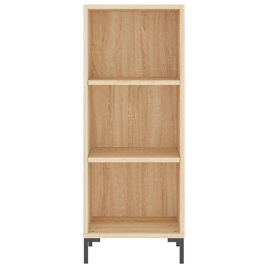 Hoge Kast 34,5X34X180 Cm Bewerkt Hout Sonoma Eikenkleurig
