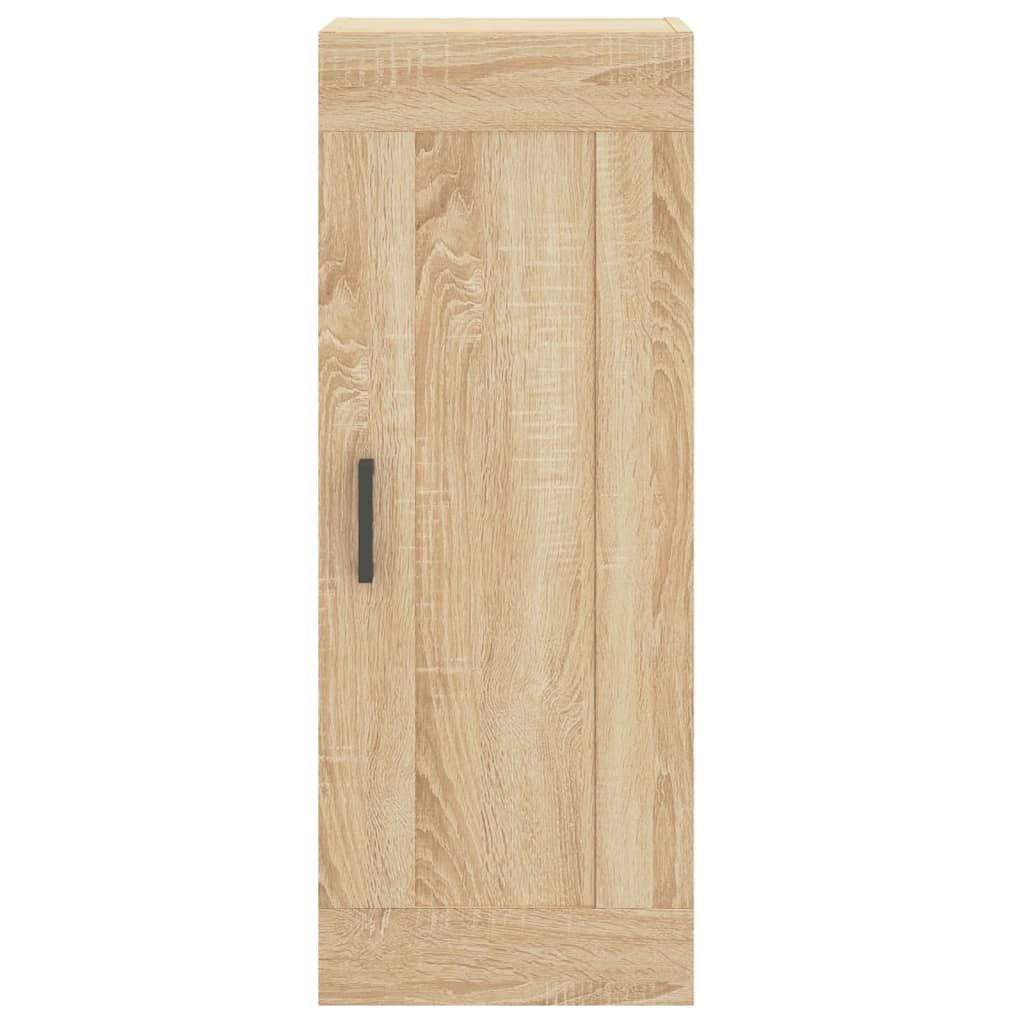Hoge Kast 34,5X34X180 Cm Bewerkt Hout Sonoma Eikenkleurig