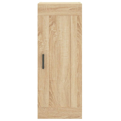 Hoge Kast 34,5X34X180 Cm Bewerkt Hout Sonoma Eikenkleurig