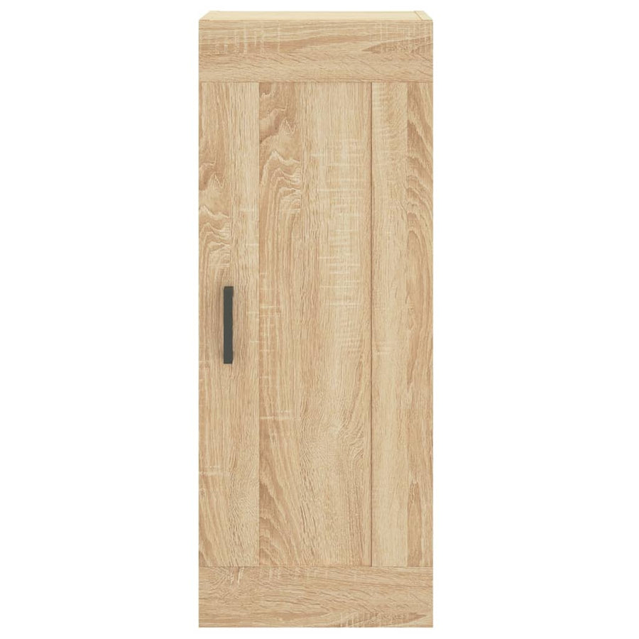 Hoge Kast 34,5X34X180 Cm Bewerkt Hout Sonoma Eikenkleurig