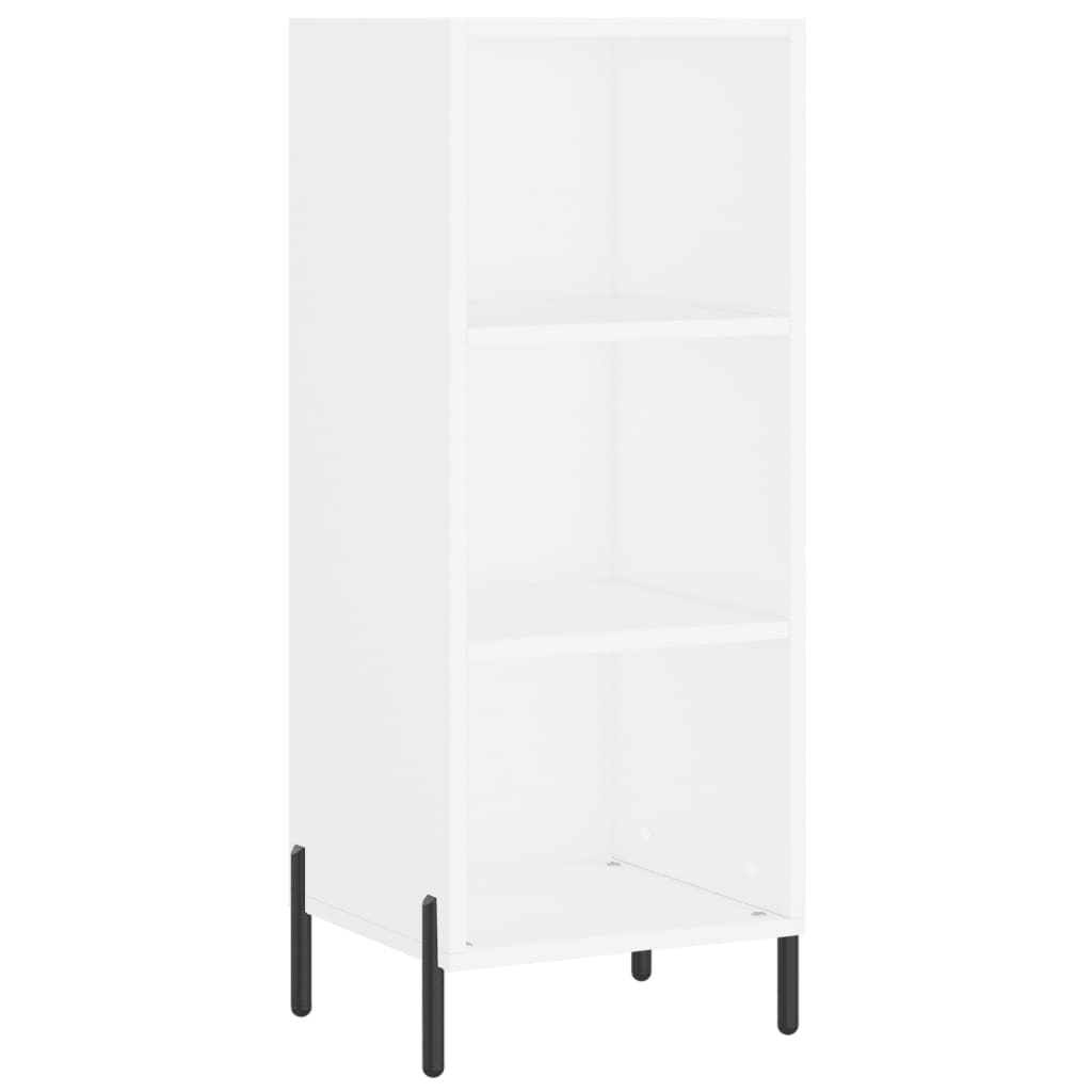 Hoge Kast 34,5X34X180 Cm Bewerkt Hout Wit