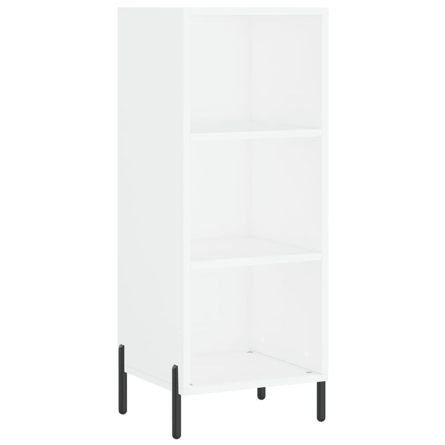 Hoge Kast 34,5X34X180 Cm Bewerkt Hout Wit