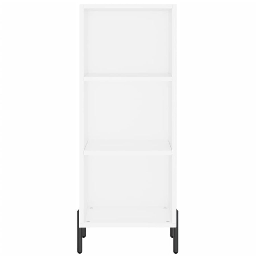 Hoge Kast 34,5X34X180 Cm Bewerkt Hout Wit