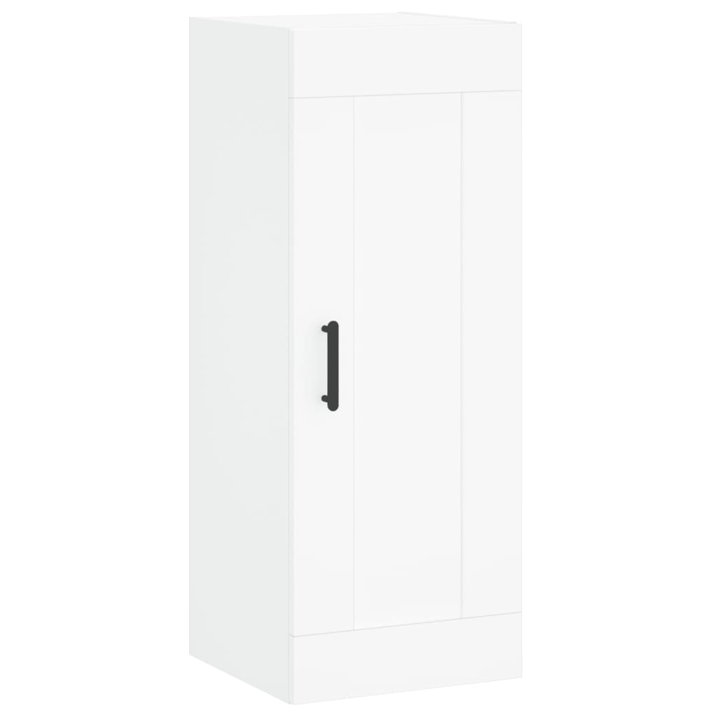 Hoge Kast 34,5X34X180 Cm Bewerkt Hout Wit
