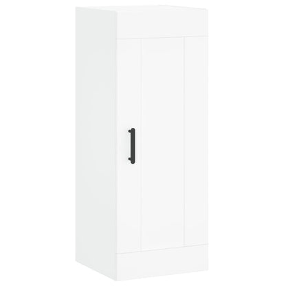 Hoge Kast 34,5X34X180 Cm Bewerkt Hout Wit