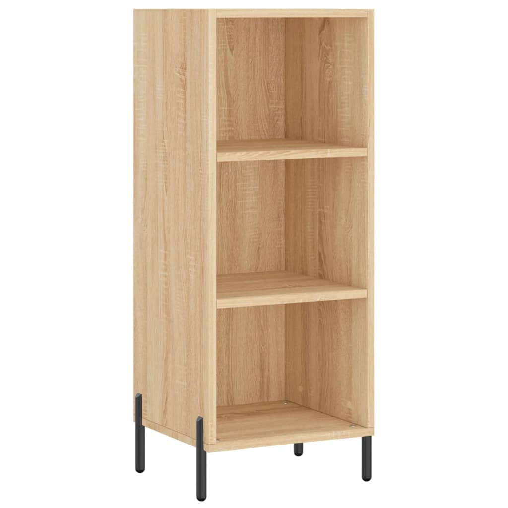 Hoge Kast 34,5X34X180 Cm Bewerkt Hout Kleurig Sonoma eiken