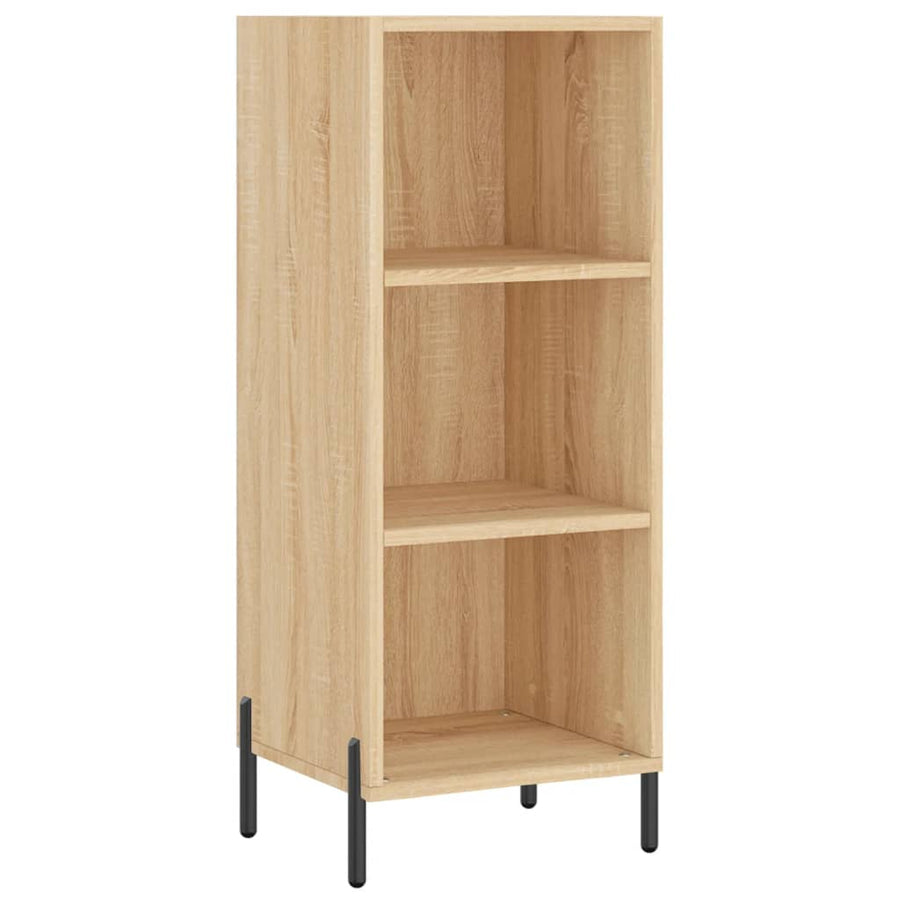 Hoge Kast 34,5X34X180 Cm Bewerkt Hout Kleurig Sonoma eiken