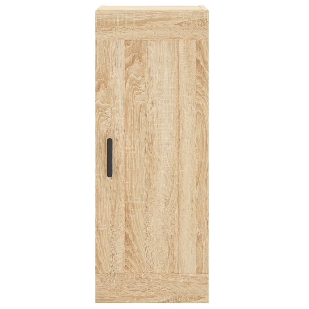 Hoge Kast 34,5X34X180 Cm Bewerkt Hout Kleurig Sonoma eiken