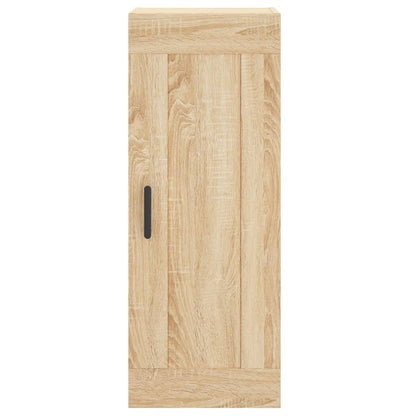 Hoge Kast 34,5X34X180 Cm Bewerkt Hout Kleurig Sonoma eiken