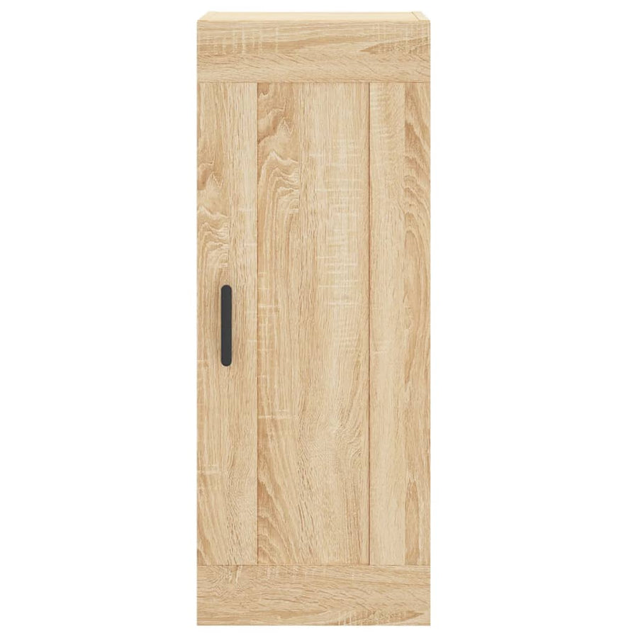 Hoge Kast 34,5X34X180 Cm Bewerkt Hout Kleurig Sonoma eiken