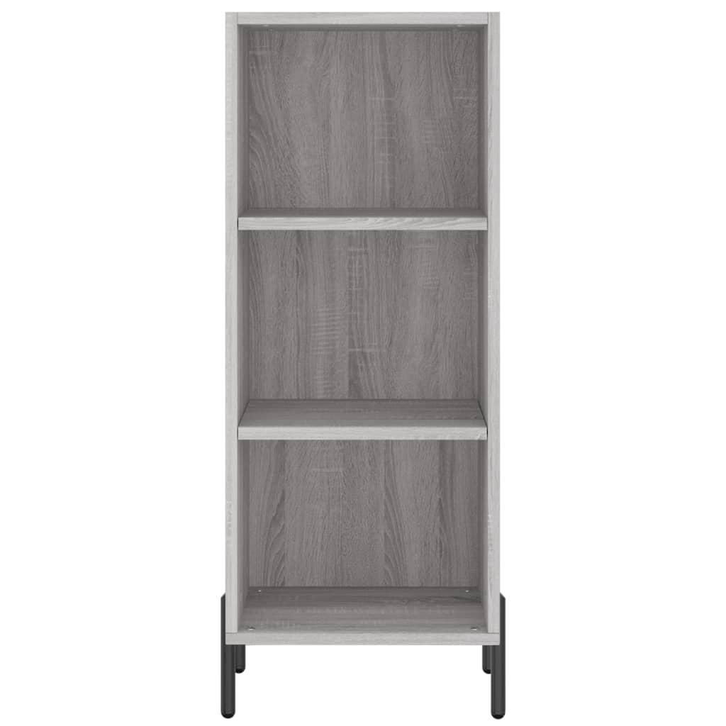 Hoge Kast 34,5X34X180 Cm Bewerkt Hout Grijs Sonoma Eikenkleurig