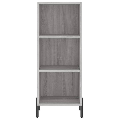 Hoge Kast 34,5X34X180 Cm Bewerkt Hout Grijs Sonoma Eikenkleurig