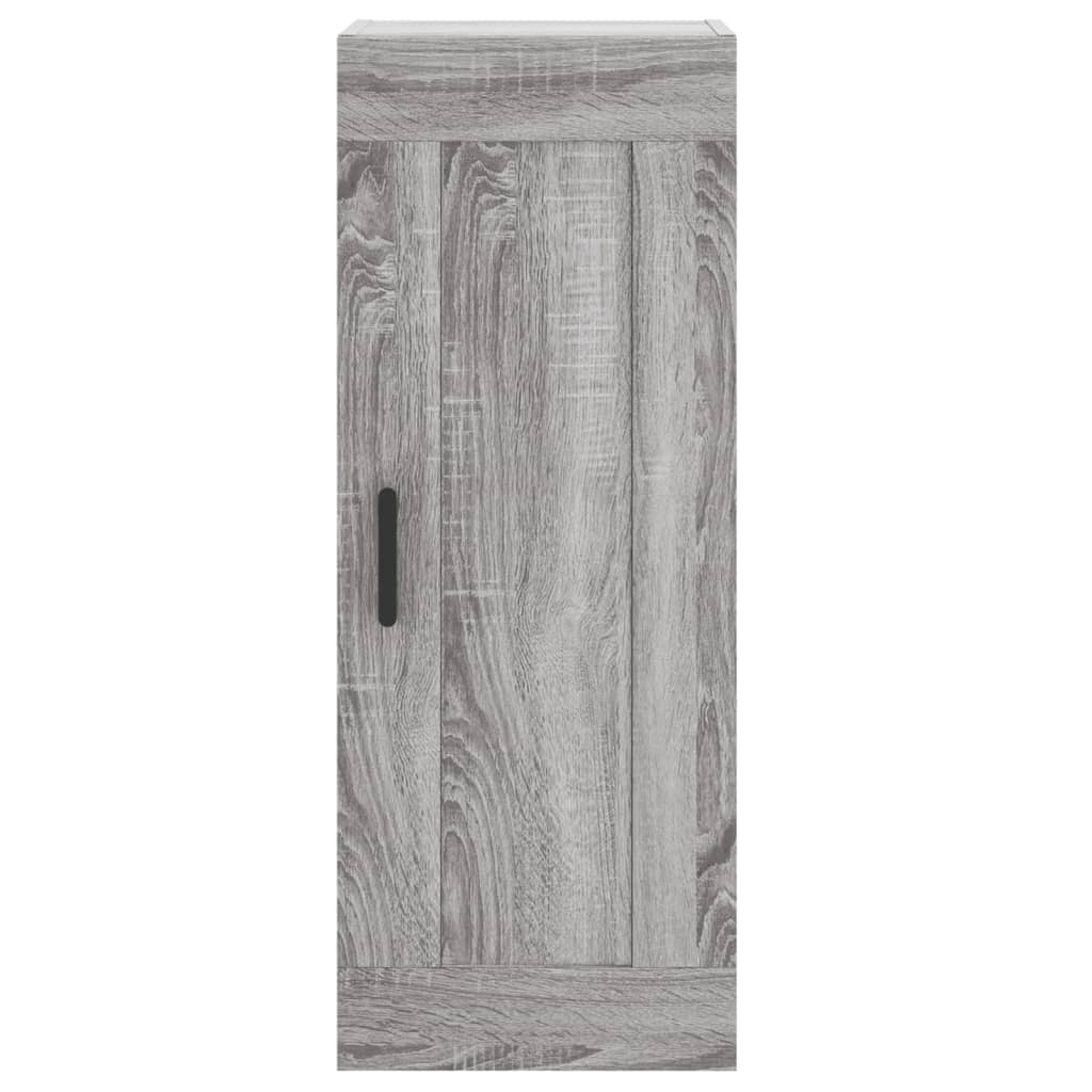 Hoge Kast 34,5X34X180 Cm Bewerkt Hout Grijs Sonoma Eikenkleurig