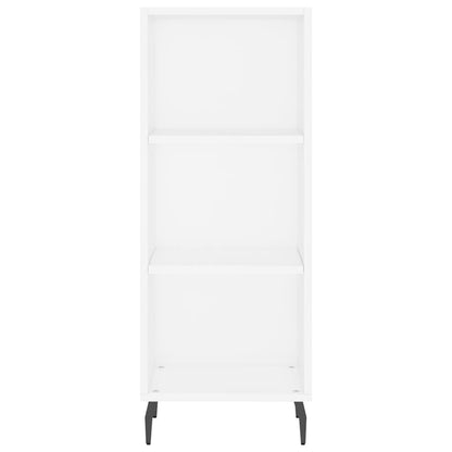 Hoge Kast 34,5X34X180 Cm Bewerkt Hout Wit