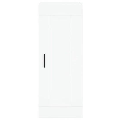 Hoge Kast 34,5X34X180 Cm Bewerkt Hout Wit