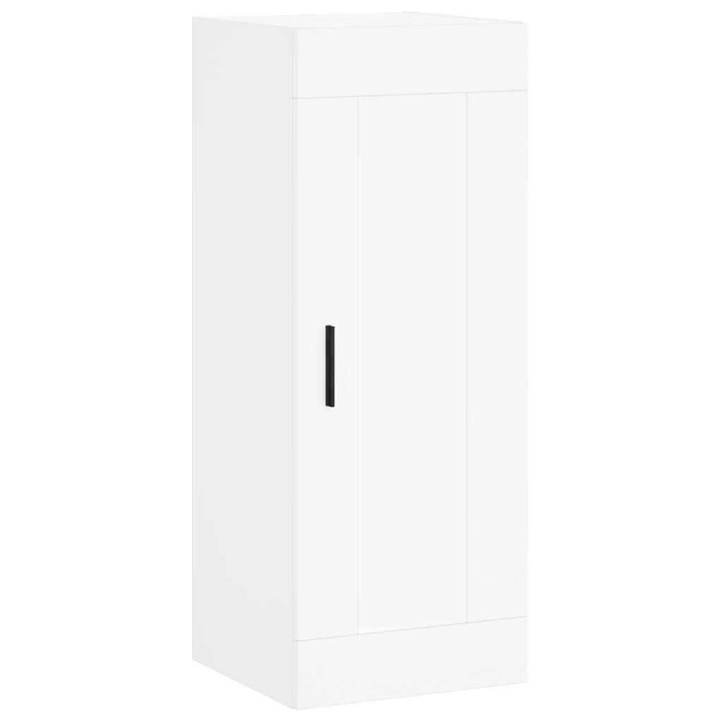 Hoge Kast 34,5X34X180 Cm Bewerkt Hout Wit