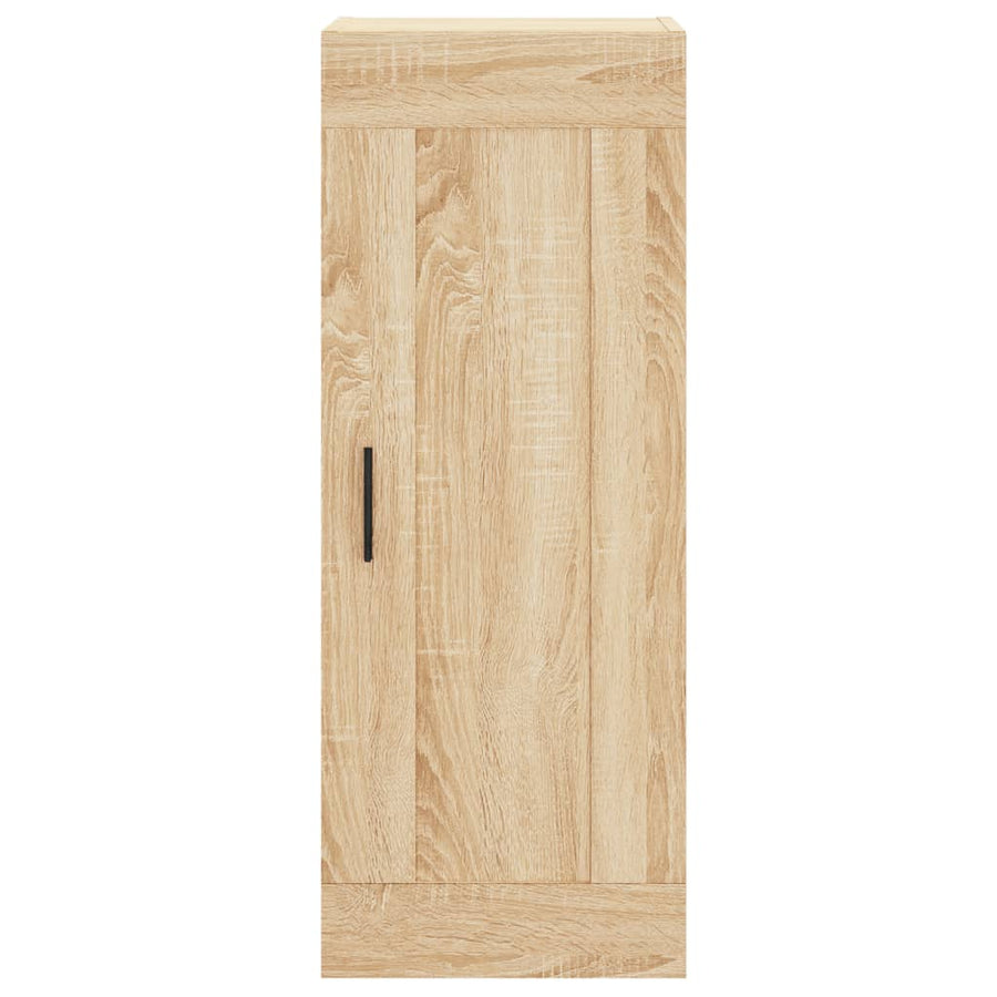 Hoge Kast 34,5X34X180 Cm Bewerkt Hout Kleurig Sonoma eiken