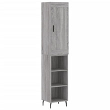 Hoge Kast 34,5X34X180 Cm Bewerkt Hout Grijs Sonoma Eikenkleurig