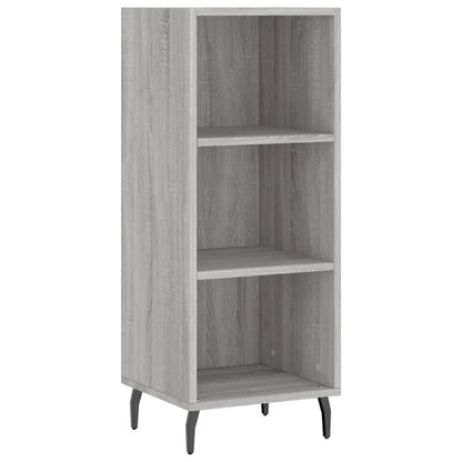 Hoge Kast 34,5X34X180 Cm Bewerkt Hout Grijs Sonoma Eikenkleurig