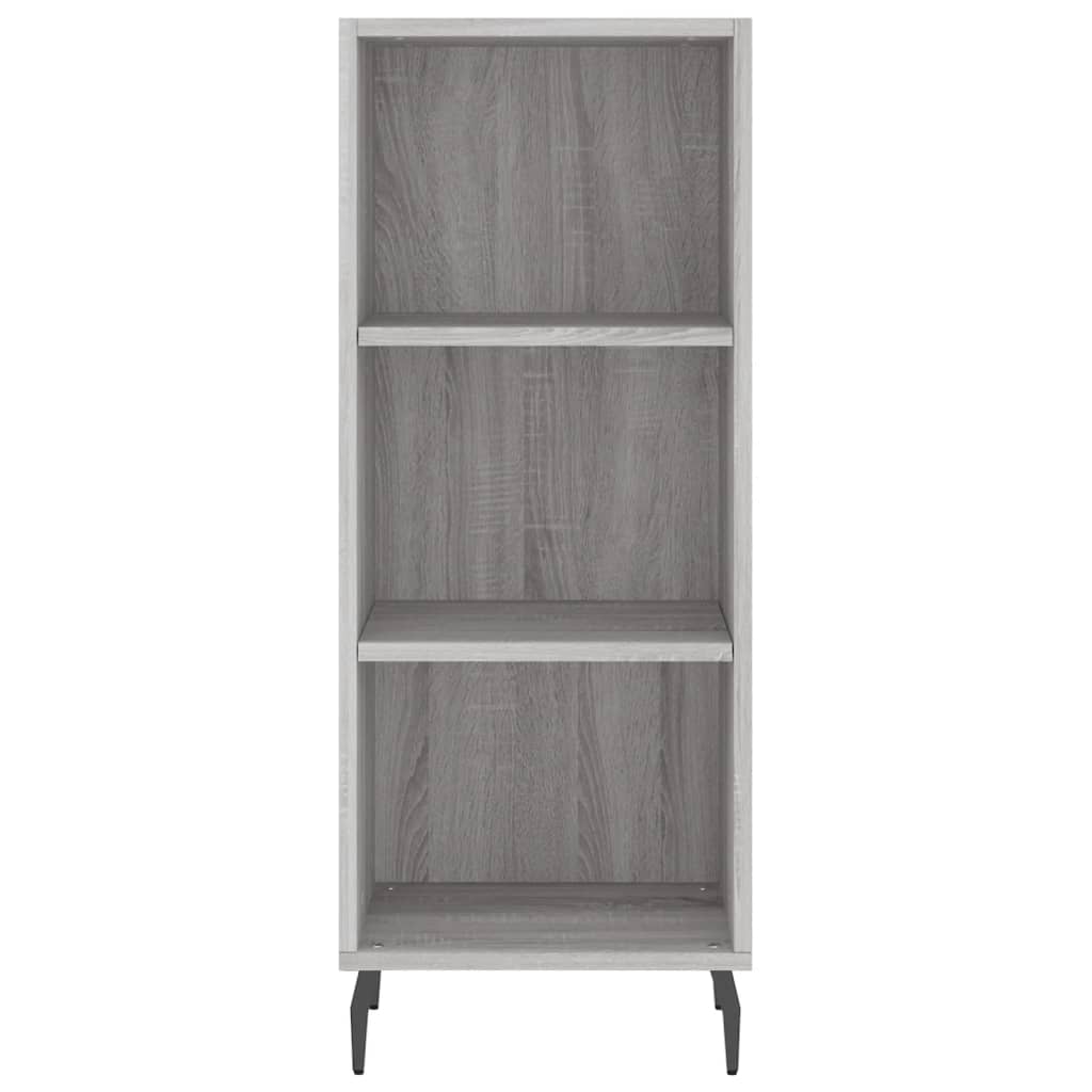 Hoge Kast 34,5X34X180 Cm Bewerkt Hout Grijs Sonoma Eikenkleurig