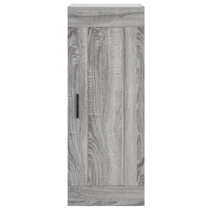 Hoge Kast 34,5X34X180 Cm Bewerkt Hout Grijs Sonoma Eikenkleurig